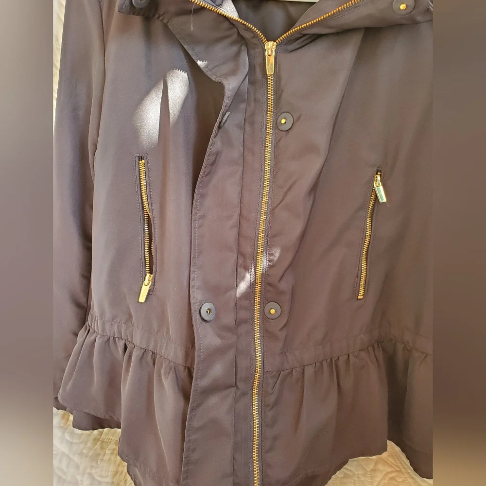 Zara basic outerwear black rain jacket - Picture 5 of 7